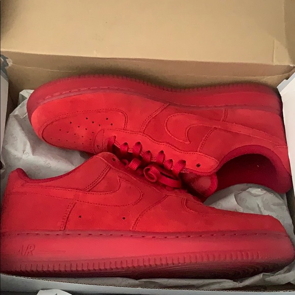 red velvet air force ones